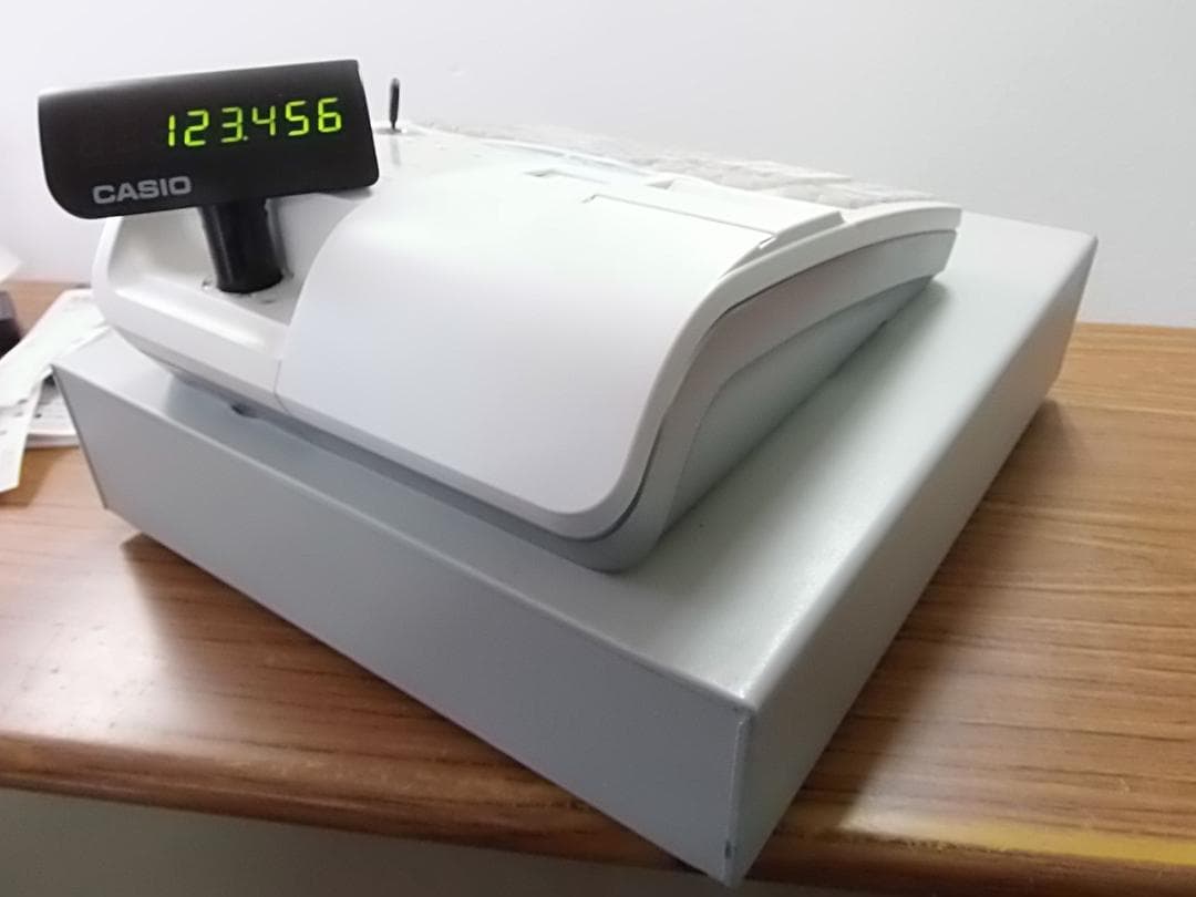 1214店名部門名領収設定無料物販向30部門 カシオTE-5500 レジスター