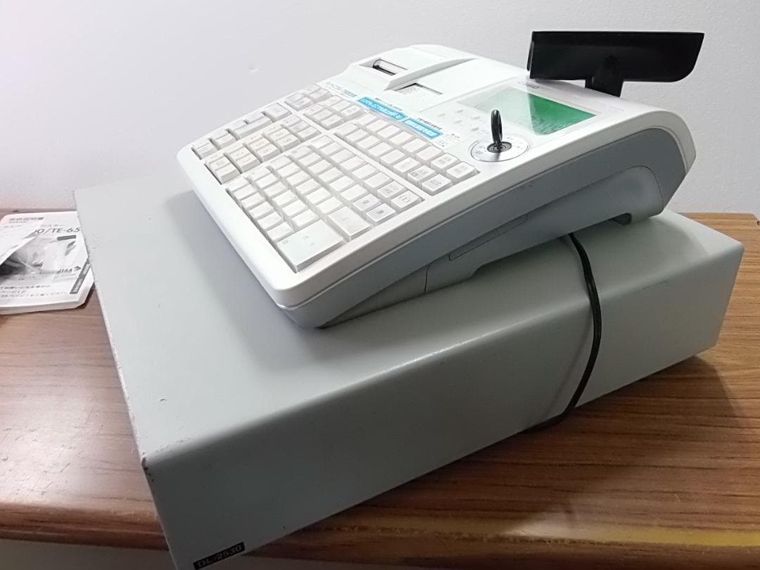 1214店名部門名領収設定無料物販向30部門 カシオTE-5500 レジスター