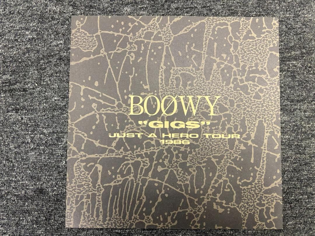 BOØWY GIGS JUST A HERO TOUR 1986 LP 初回盤