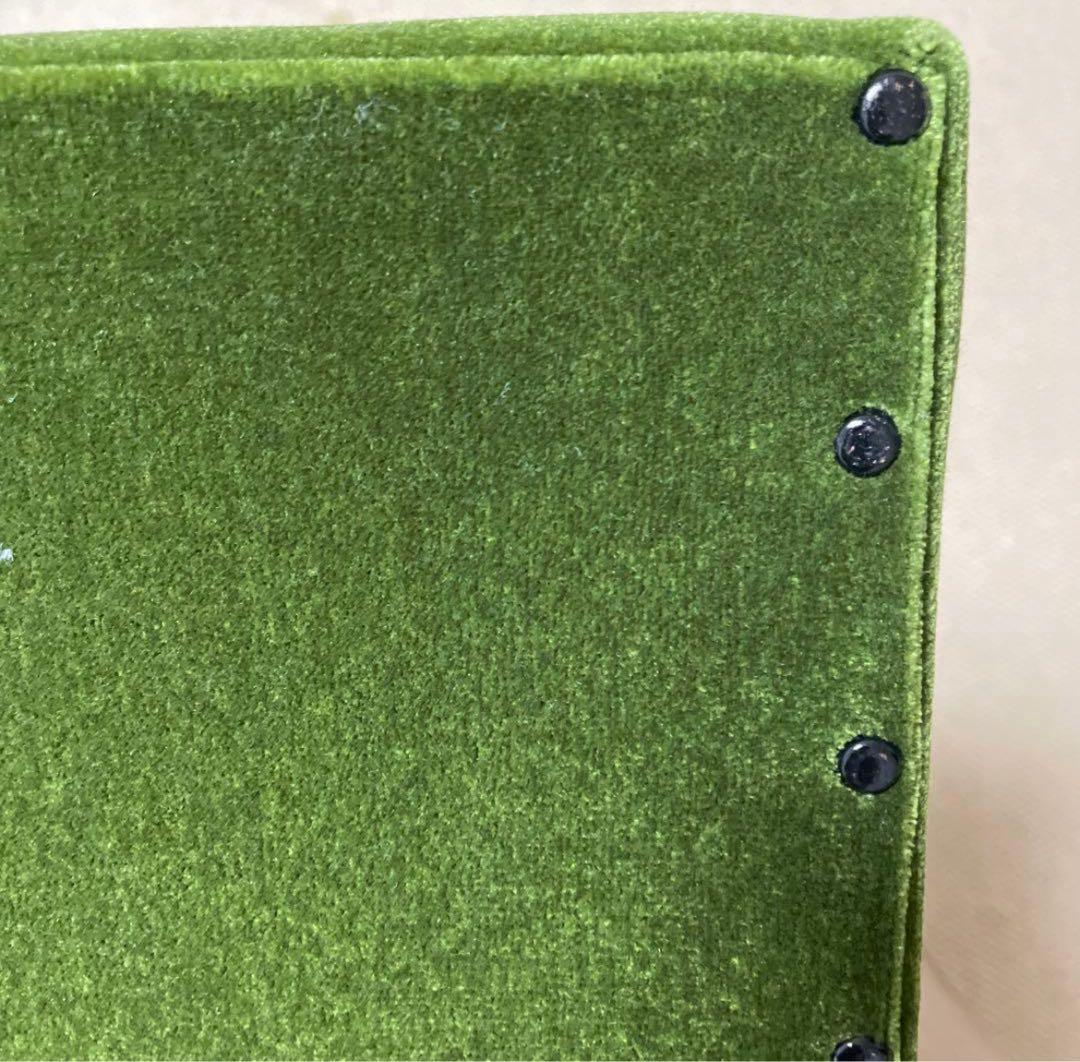 年末大特価！カリモク60 Kチェア　1シーター　イス　モケットグリーン　緑