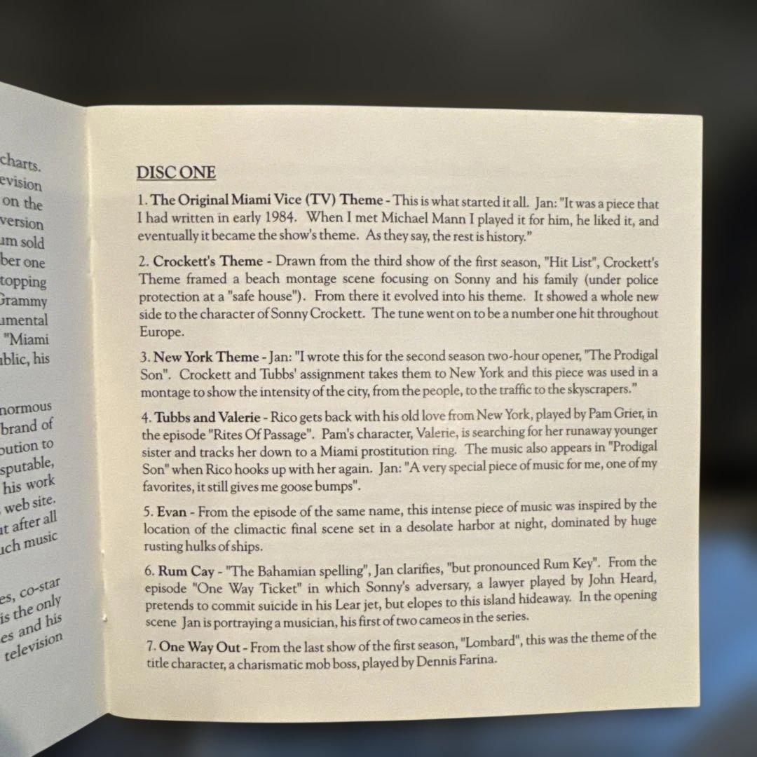 Miami Vice Comp ヤン・ハマー & sound Track CD