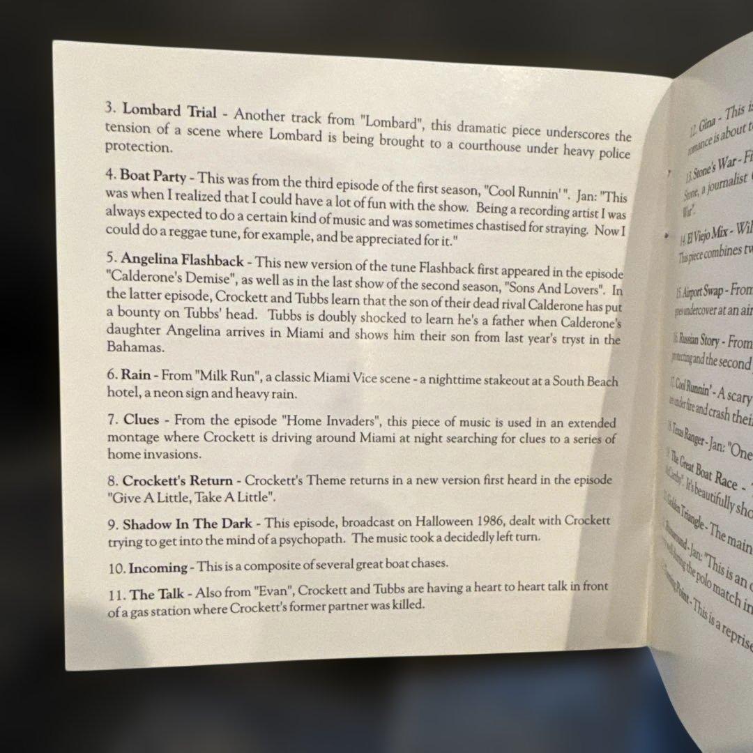 Miami Vice Comp ヤン・ハマー & sound Track CD