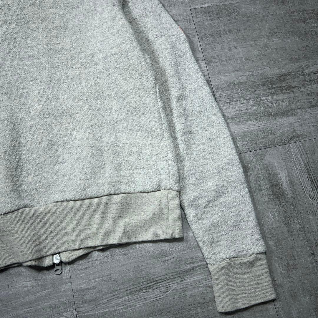 BEAMS GOLF ビームス ゴルフウェア ジップパーカー ロゴ グレー L