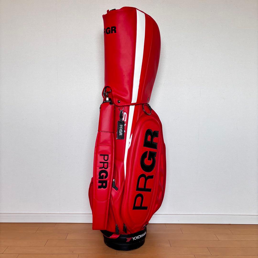 初心者向けゴルフクラブセットPRGRプロギアEGGオレンジレッドキャディバック