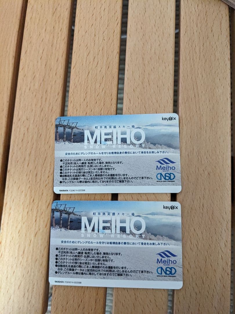 めいほうスキー場 早割リフト券 2枚セット