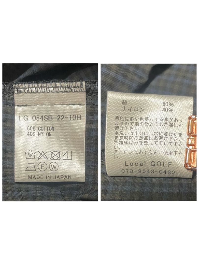 新品タグ付き Local Golf ハーフパンツ 日本製