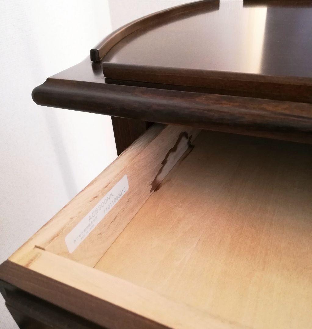 アンティーク　ワゴン　高級　ブラウン　カリモク　コロニアル　ダイニング　木製