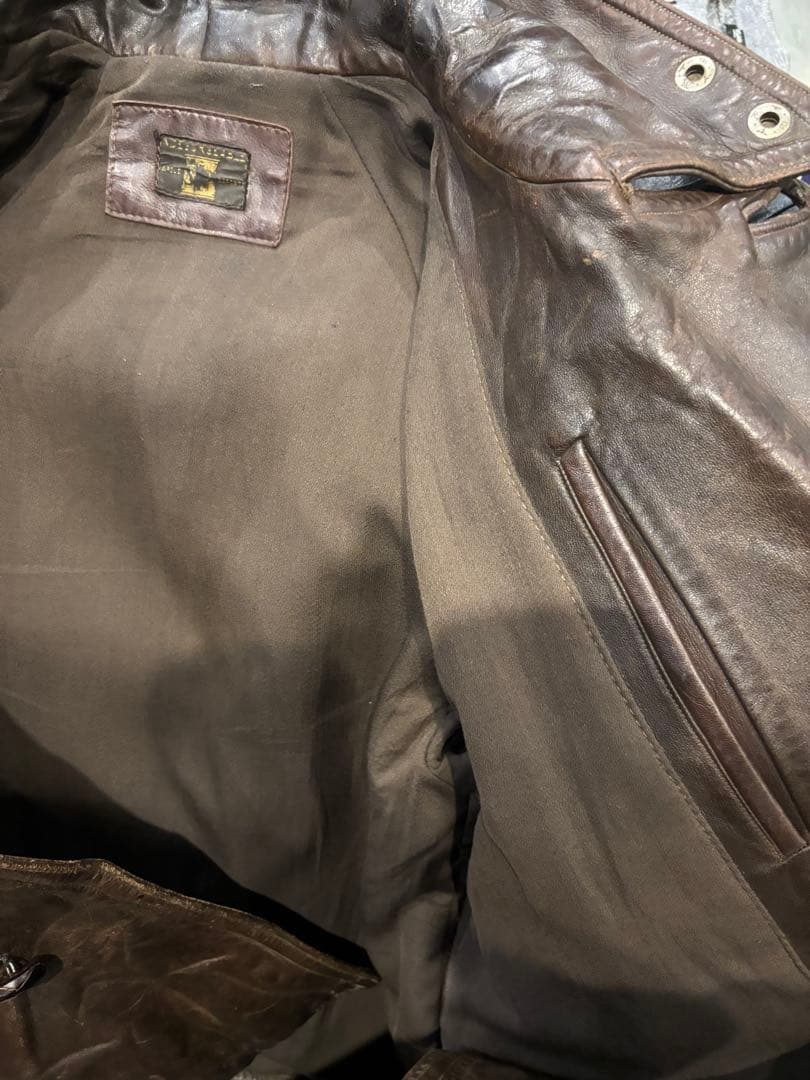 フランス空軍 Aviation コルビジェ RAF アビエーター レザーコート