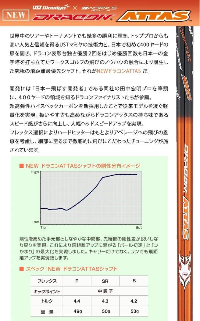 【新品】ワイルドマキシマックス　USTマミヤ ドラコン ATTAS仕様