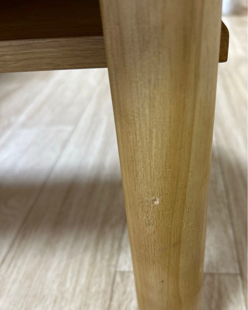 レア【廃番品】MUJI無印良品★ローテーブル センターテーブル★棚板付きオーク材