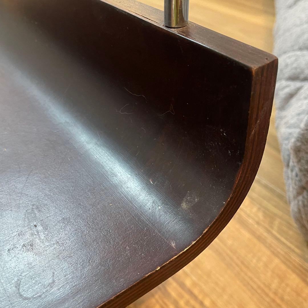【2/21で出品終了します】ダークブラウン ガラス天板 センターテーブル
