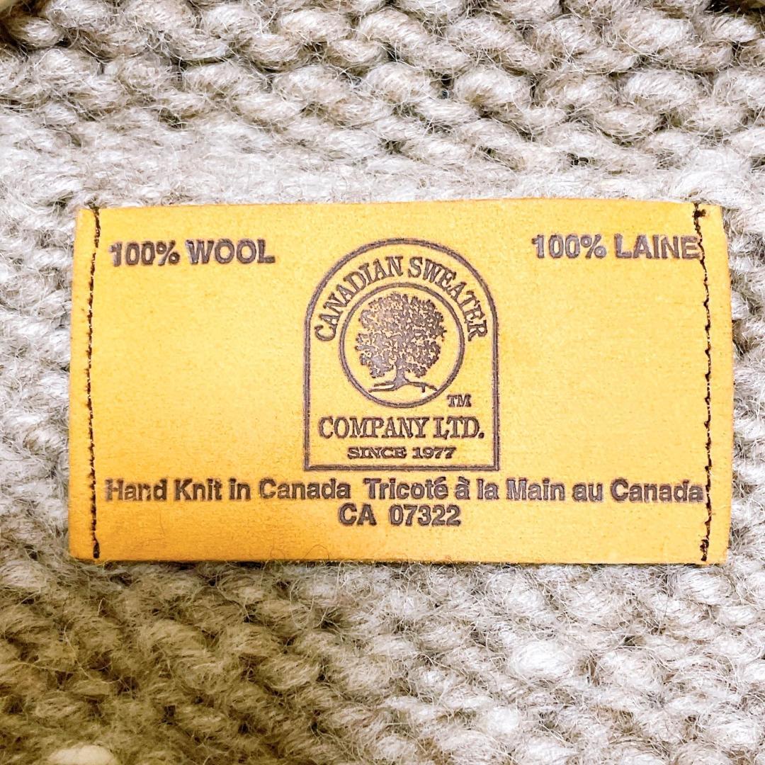 カナディアンセーター　カウチング　ビックイーグル　レザー　フルジップアップ