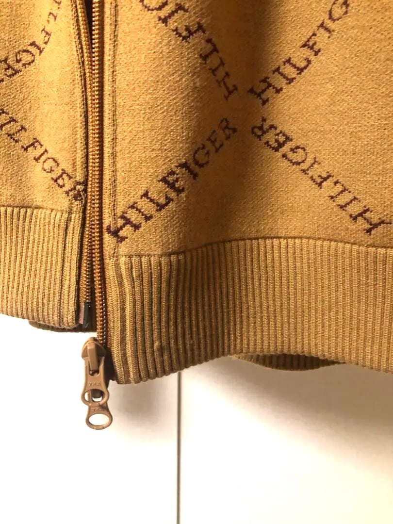 トミー ヒルフィガー ゴルフ2WAYネックモノグラムジャカードニットベスト