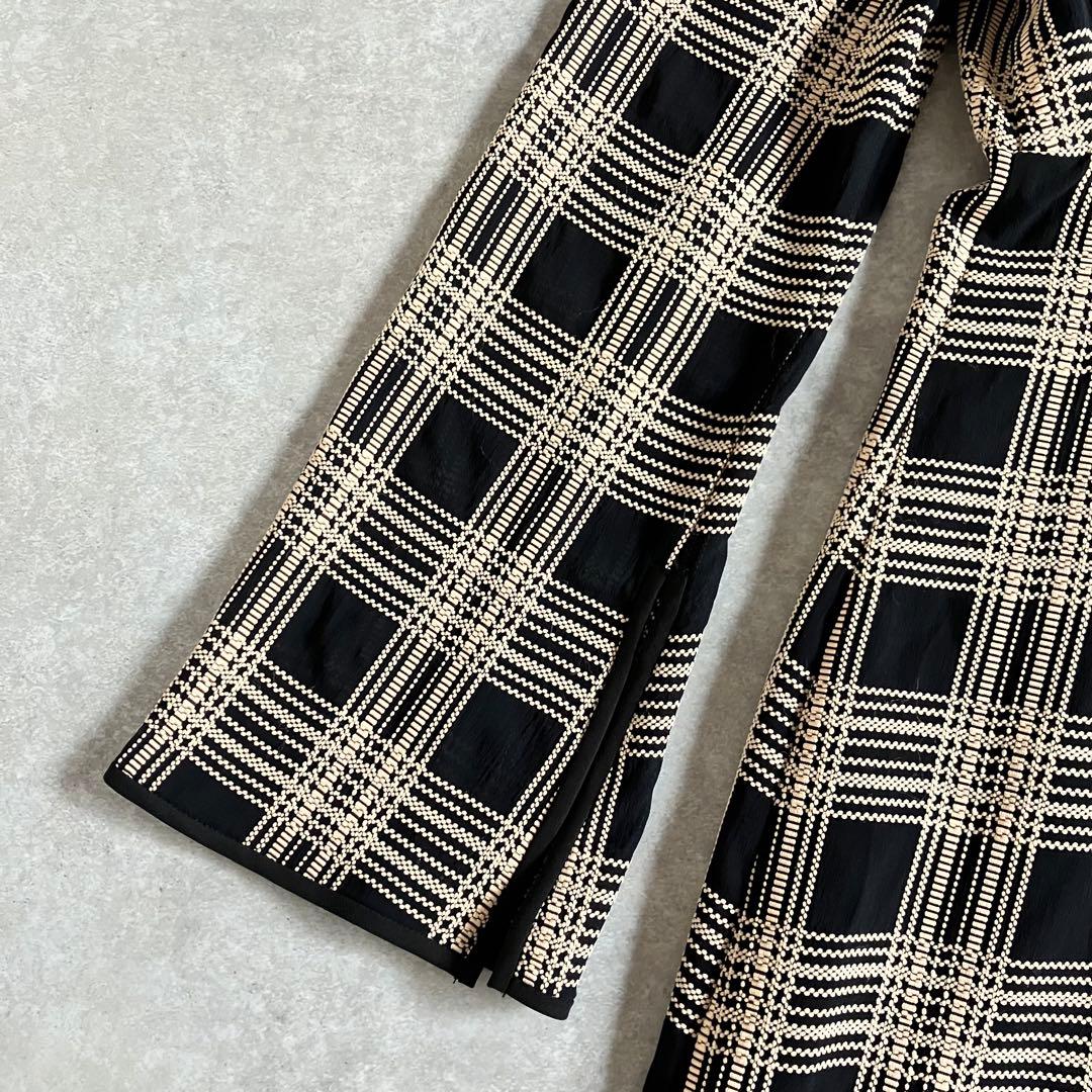 美品 CLANE CHAIN CHECK ONEPIECE ワンピース 2023