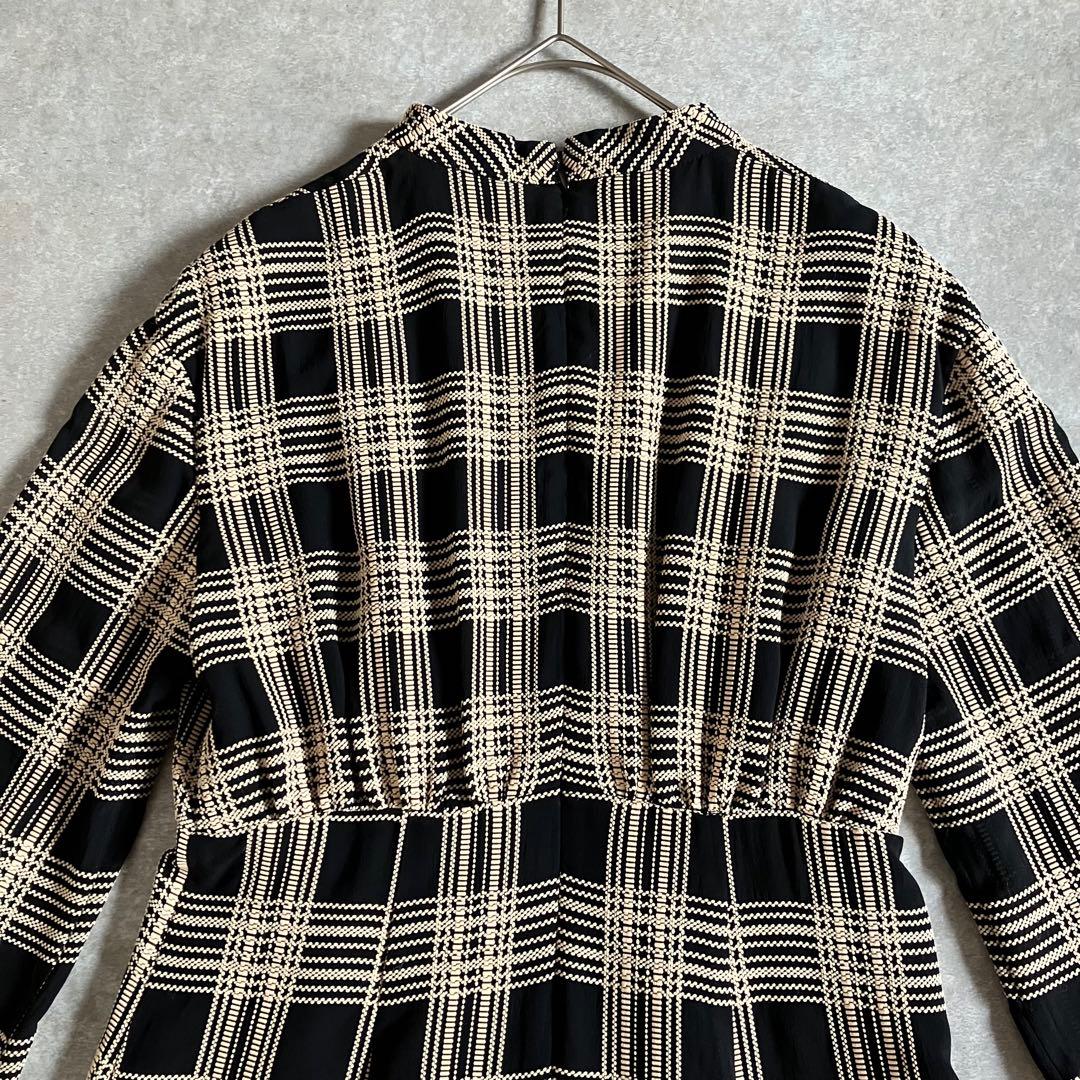 美品 CLANE CHAIN CHECK ONEPIECE ワンピース 2023