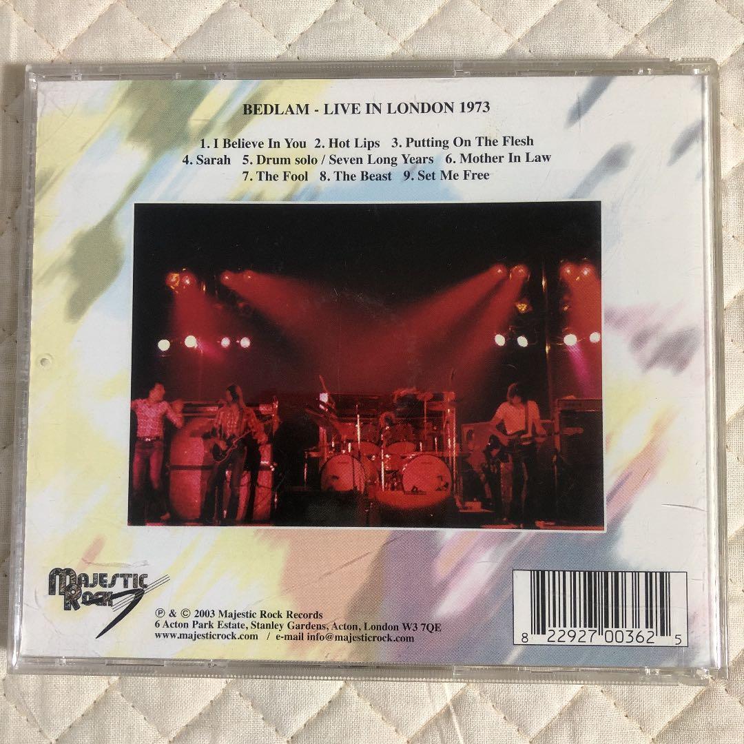 洋楽 BEDLAM/ LIVE IN LONDON 1973/ COZY POWELL