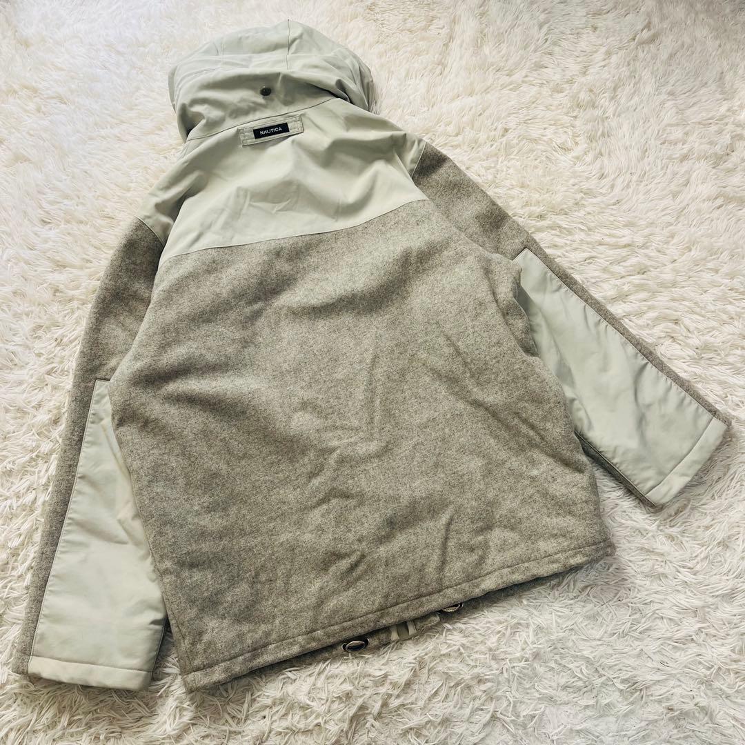 ジャケット・アウター NAUTICA 00s wool/nylon zip-up jacket L