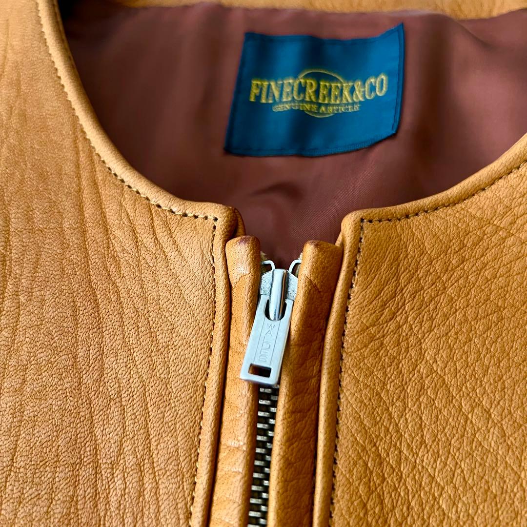 FINE CREEK&CO ファインクリークアンドコー レザージャケット 鹿革