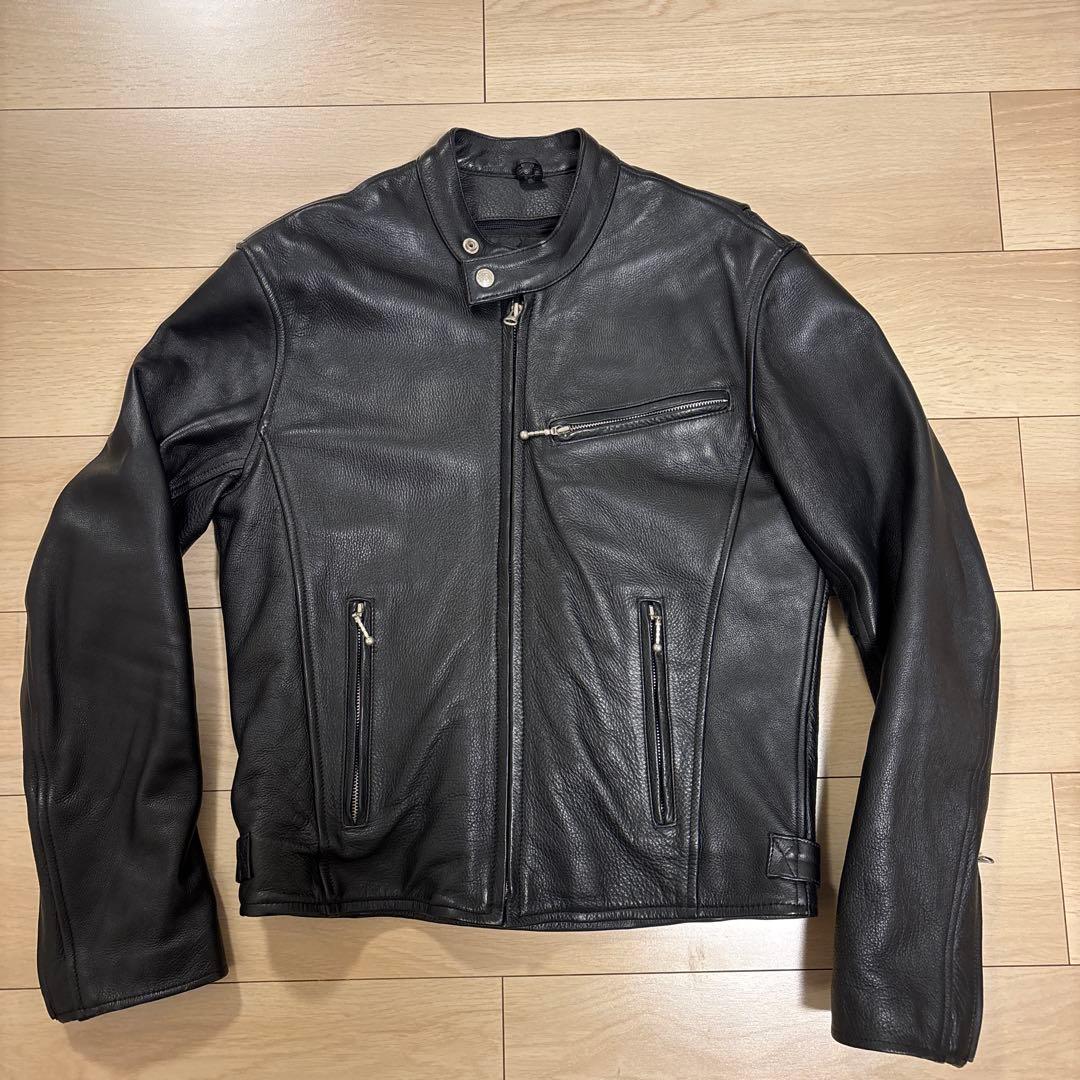 MOTO-FIELD 本革 シングルライダース レザージャケット L
