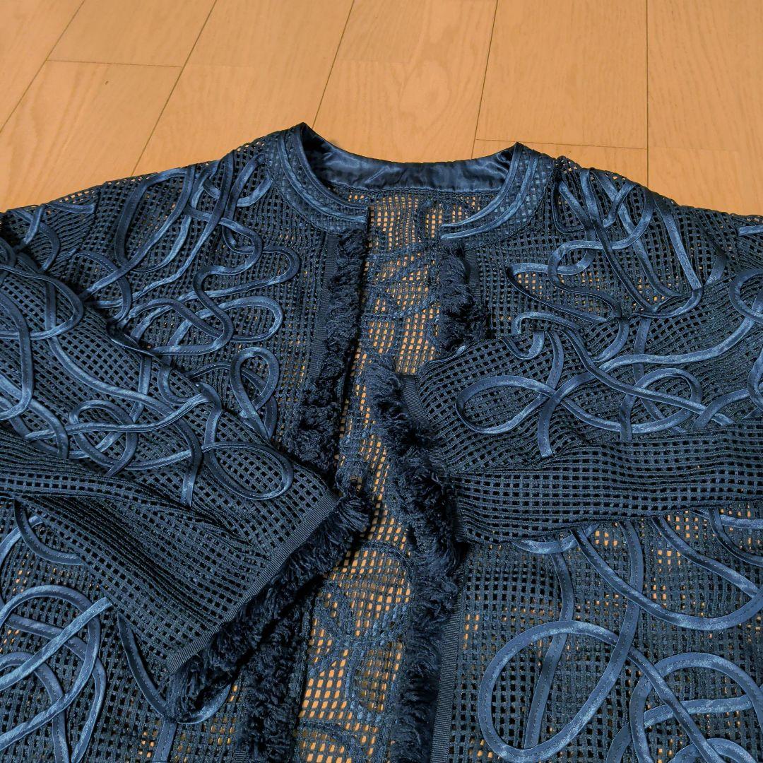 Ameri　MEDI TAPE EMBROIDERY MESH JACKET