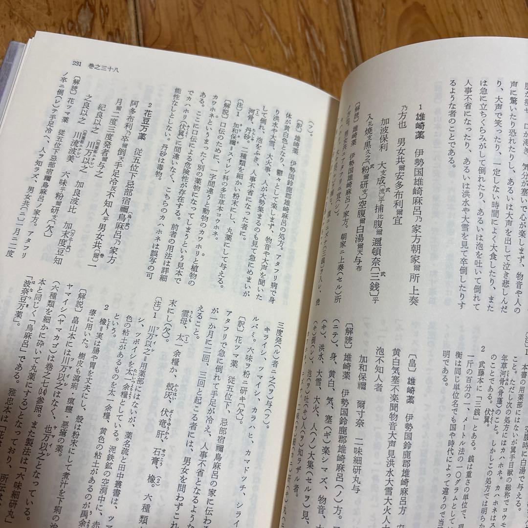大同類聚方 第3巻 第4巻 第5巻 処方部 全訳精解 槙佐知子 ３冊 普及版