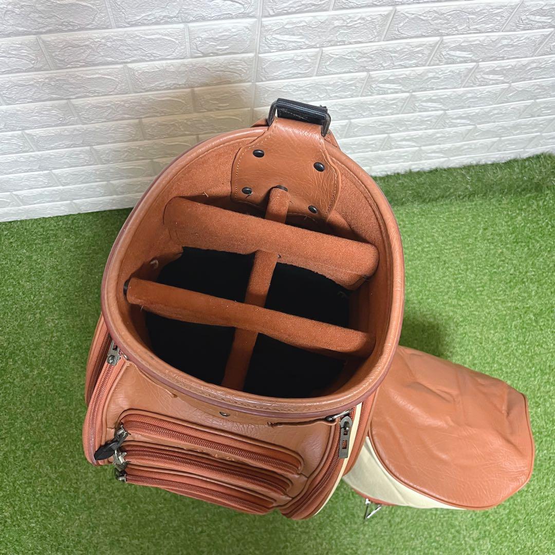 極美品 入手困難 CLUBGLOVE レトロ オールレザー 9型キャディバッグ