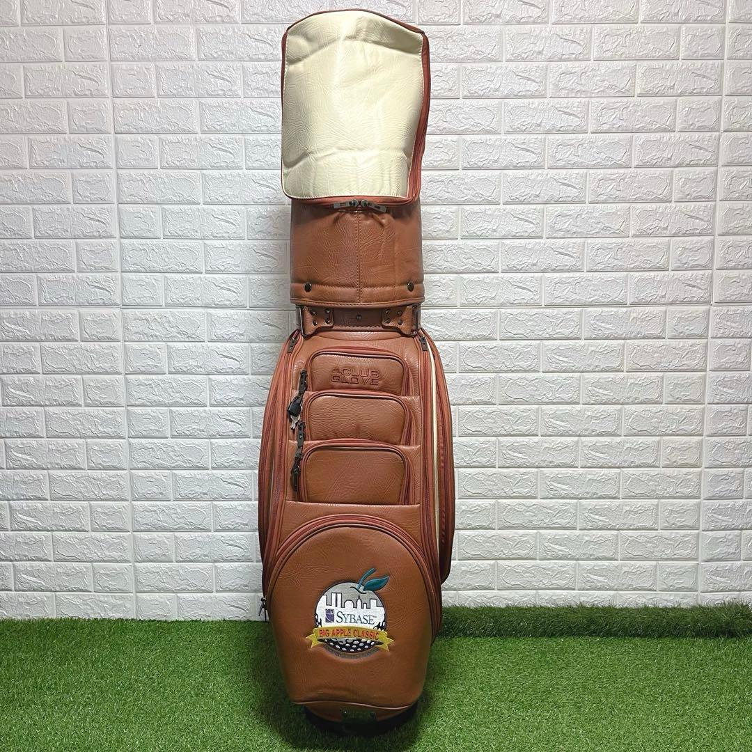極美品 入手困難 CLUBGLOVE レトロ オールレザー 9型キャディバッグ