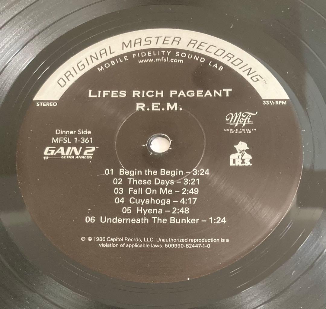 ◾️究極最高音質オリジナルマスター盤◾️R.E.M.◾️Life’s Rich Pag