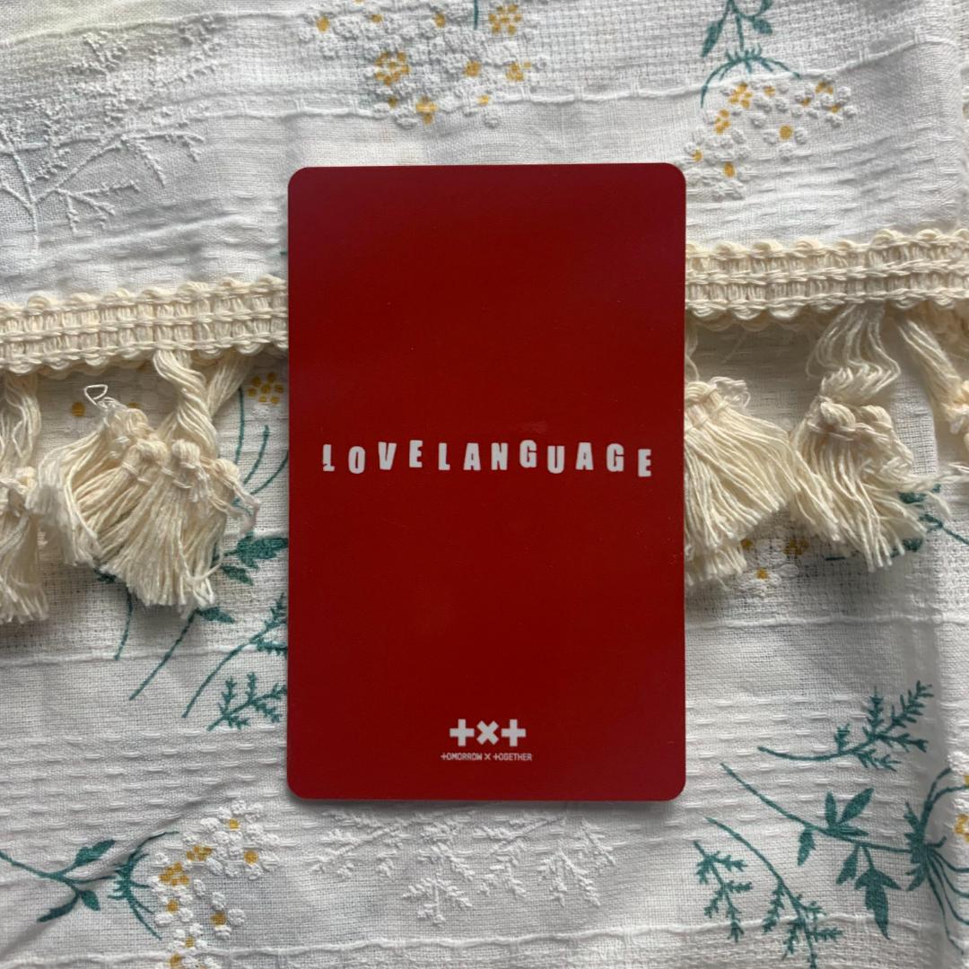 TXT love language line music トレカ ヨンジュン