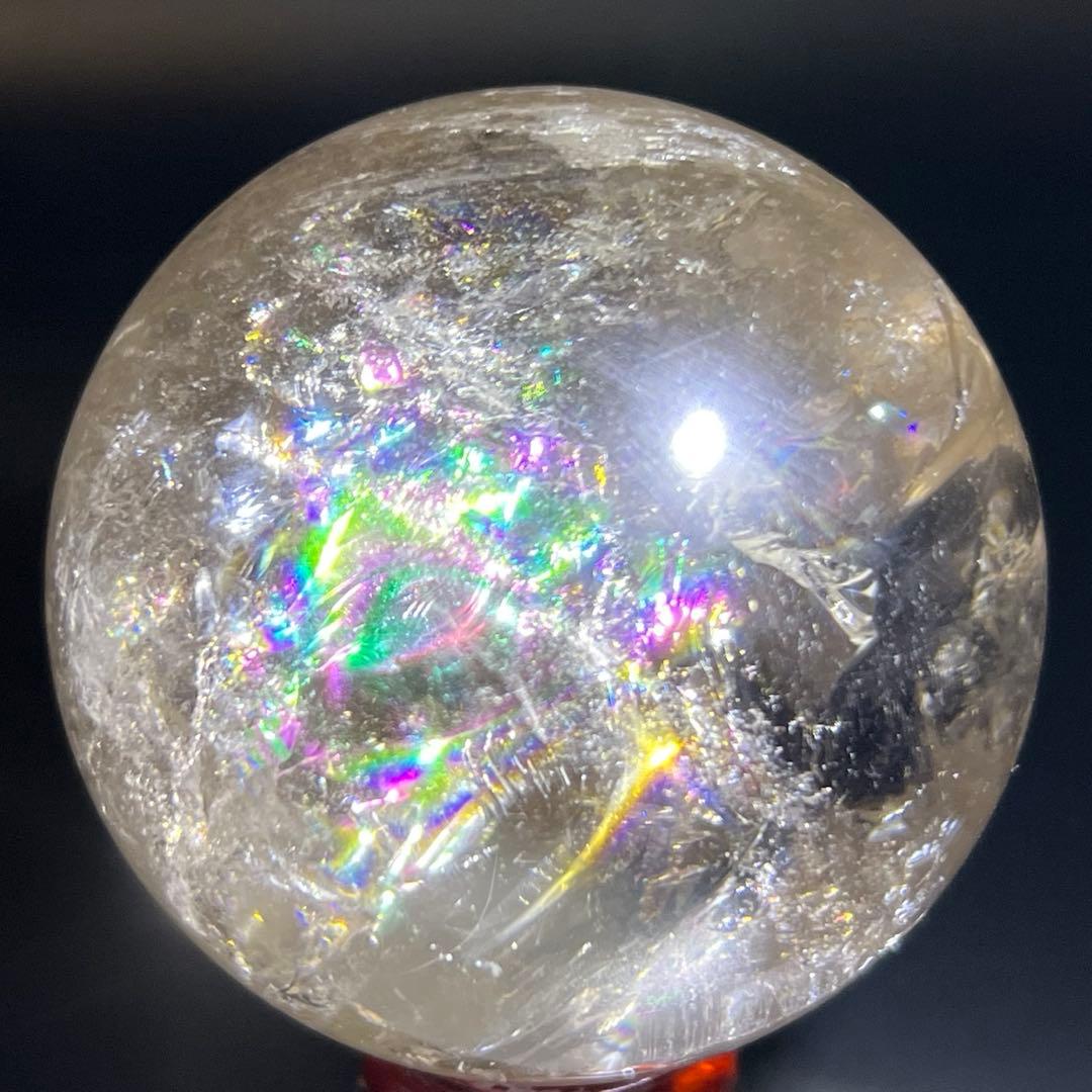 ✳️超激レア✨高品質スフィア✨レインボー ヒマラヤ水晶 煙水晶 丸玉 天然石 原石