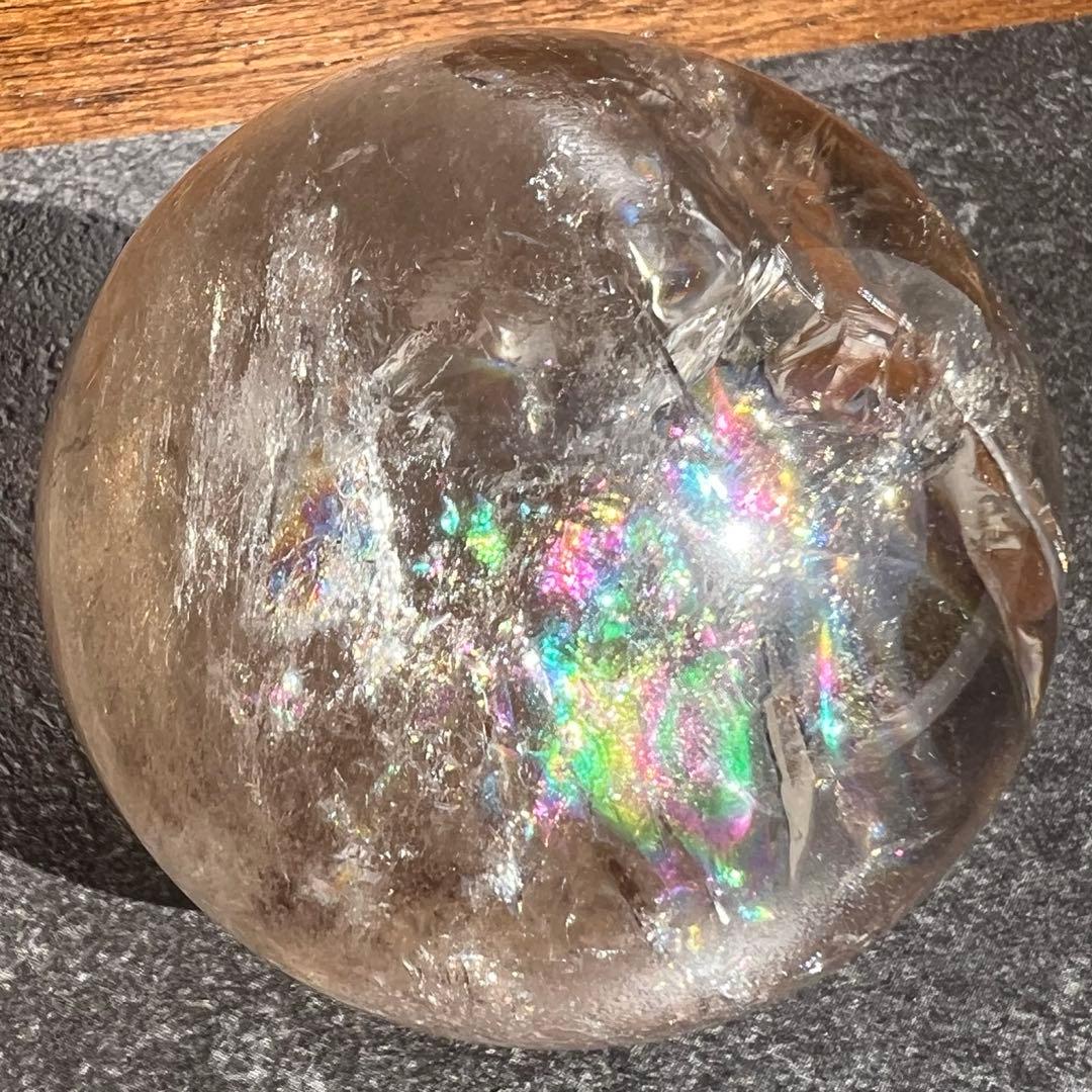 ✳️超激レア✨高品質スフィア✨レインボー ヒマラヤ水晶 煙水晶 丸玉 天然石 原石
