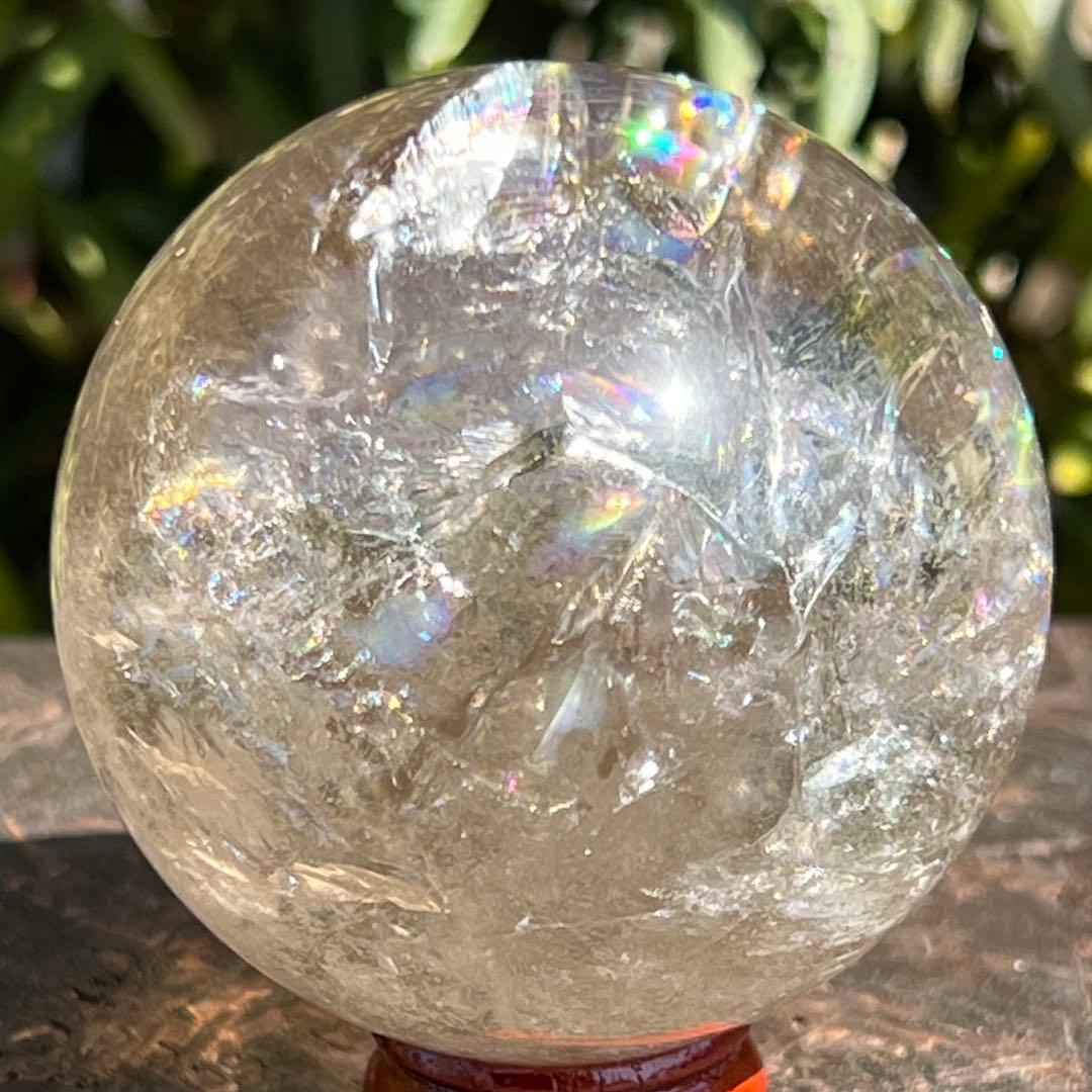 ✳️超激レア✨高品質スフィア✨レインボー ヒマラヤ水晶 煙水晶 丸玉 天然石 原石