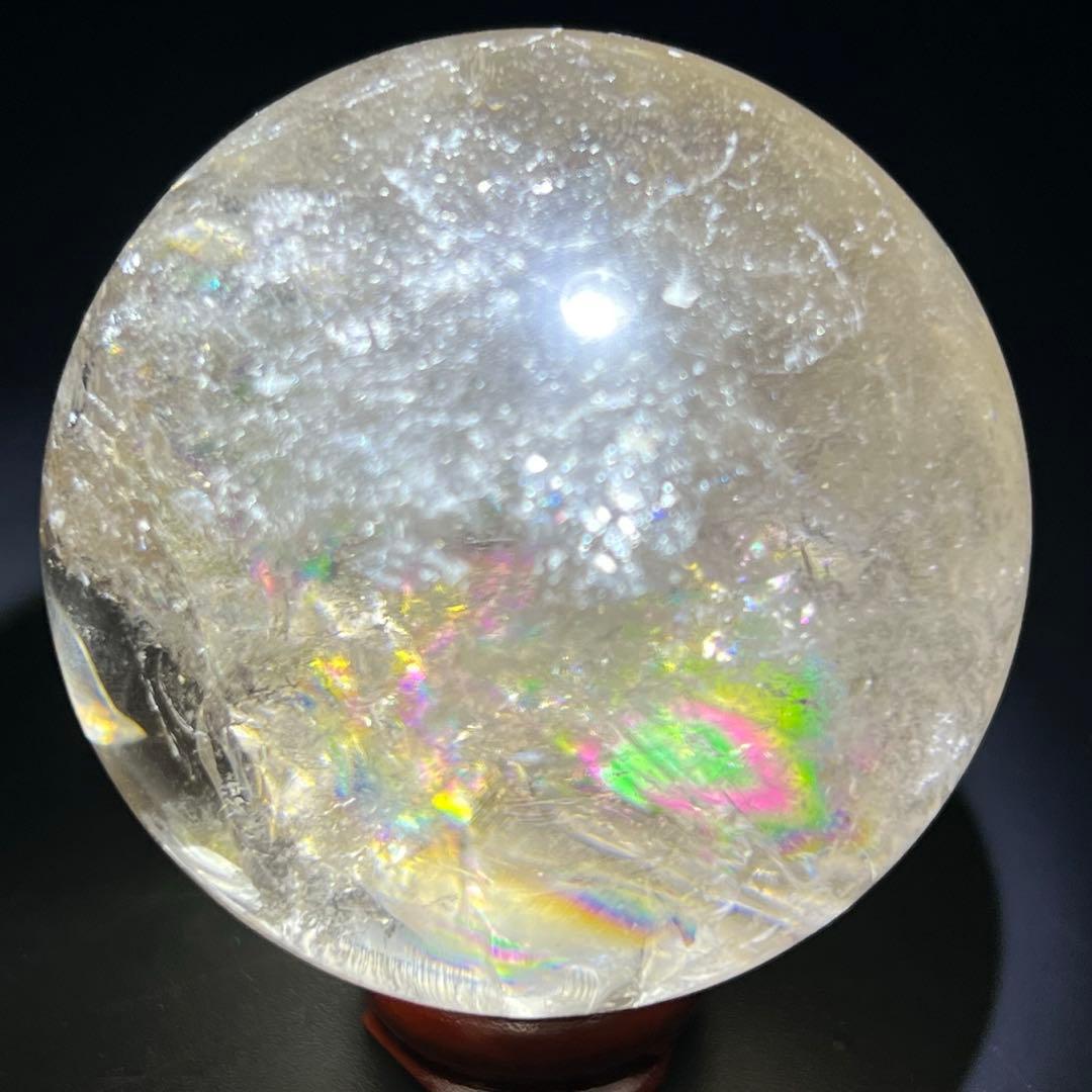 ✳️超激レア✨高品質スフィア✨レインボー ヒマラヤ水晶 煙水晶 丸玉 天然石 原石