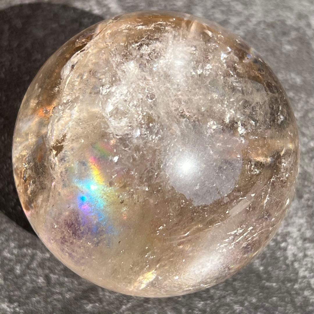 ✳️超激レア✨高品質スフィア✨レインボー ヒマラヤ水晶 煙水晶 丸玉 天然石 原石