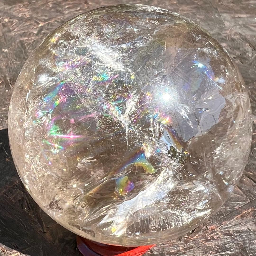 ✳️超激レア✨高品質スフィア✨レインボー ヒマラヤ水晶 煙水晶 丸玉 天然石 原石
