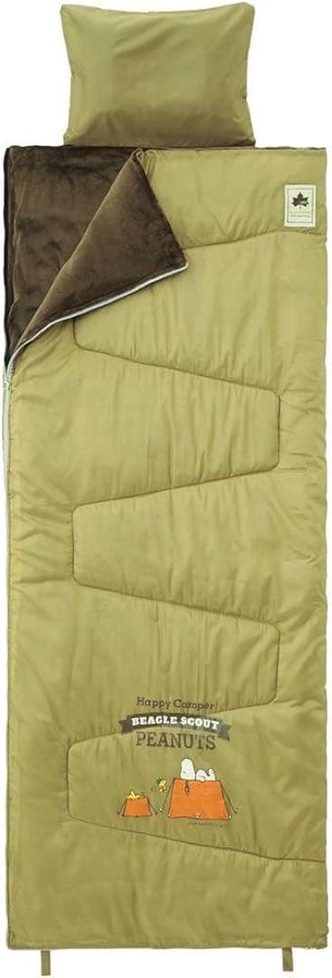 ロゴス(LOGOS) SNOOPY クッションシュラフ グリーン