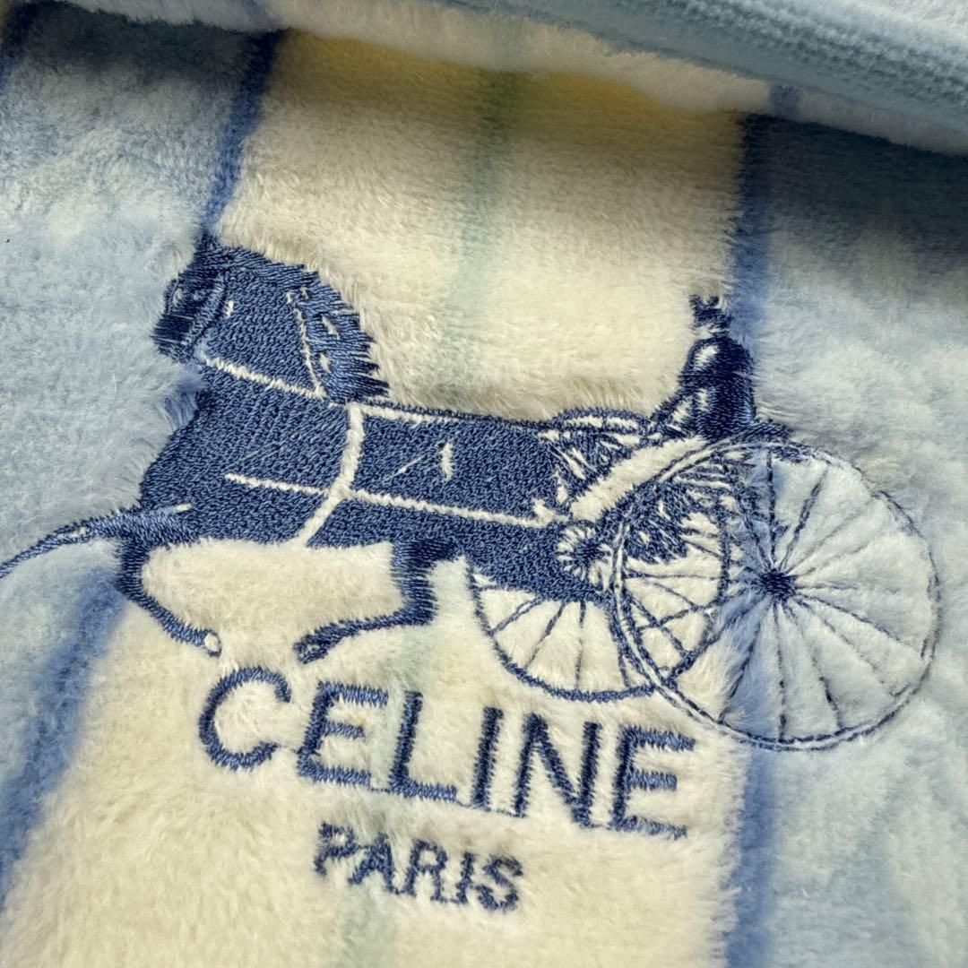 未使用 CELINE セリーヌ 綿毛布 ブランケット 140cm×200cm