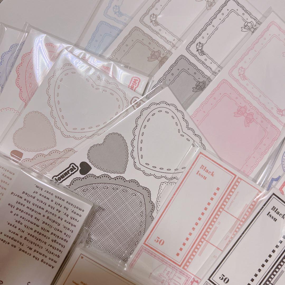 紙モノ コラージュ素材 人物ステッカー デザペ 海外マステ まとめ売り