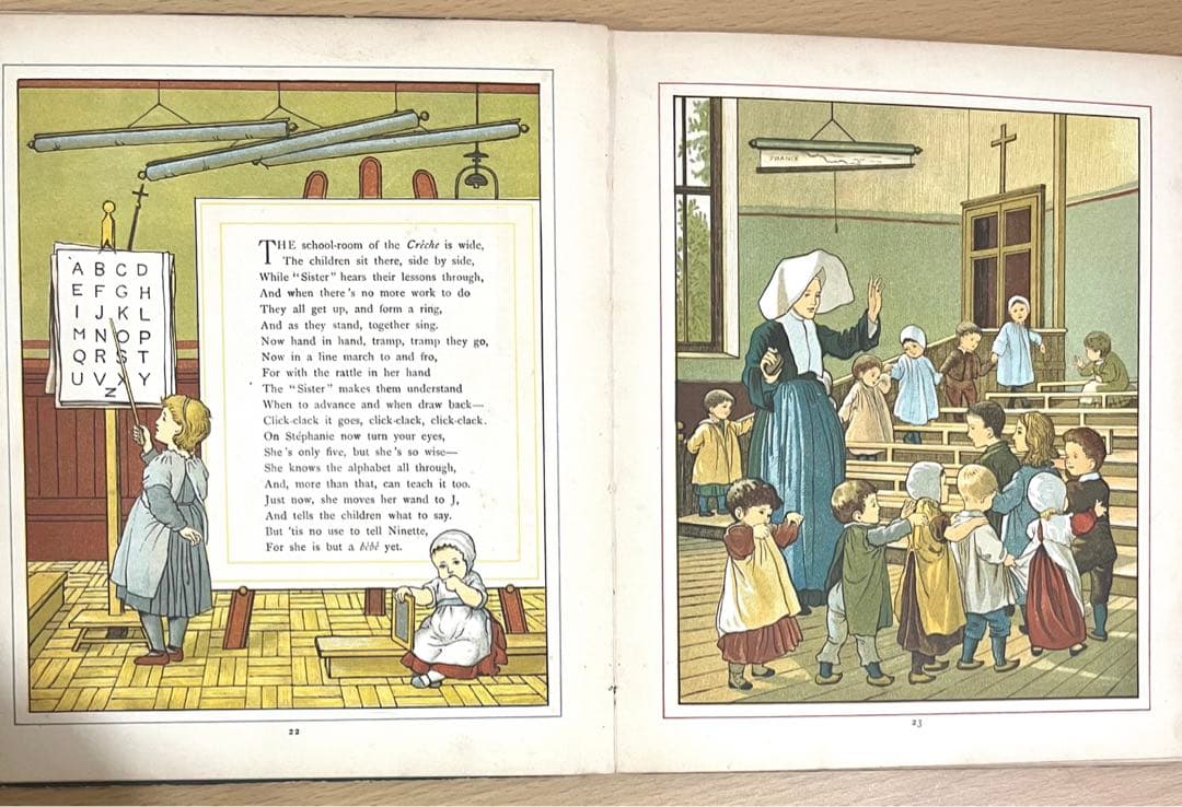 No.285 希少 アンティーク 洋書 絵本 ビクトリアン