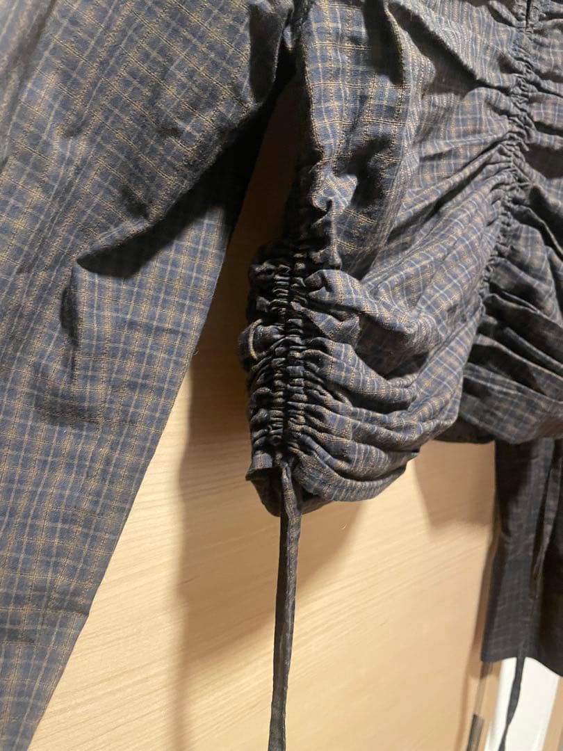 【美品】TODAYFUL Checkgather Compact Blouse