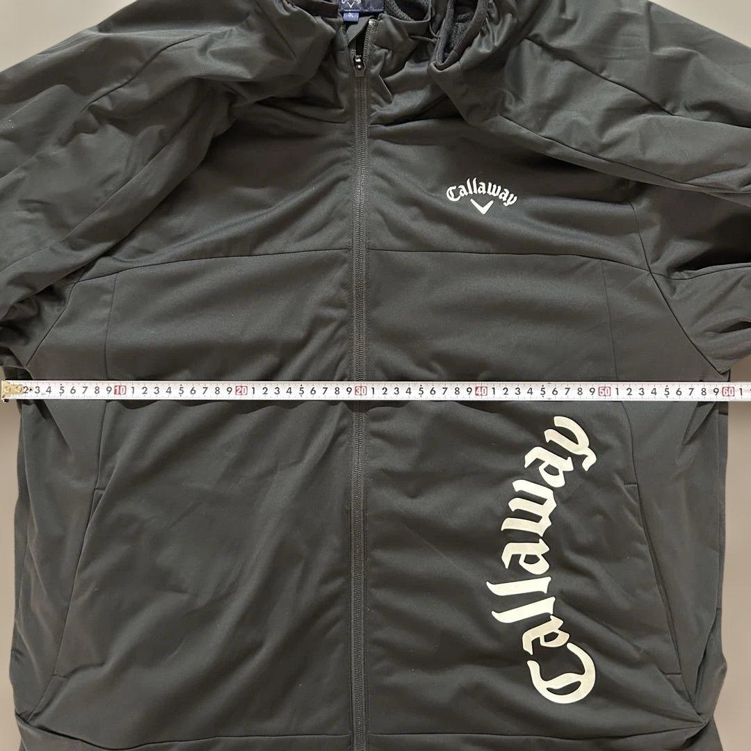 【美品】CallawayGOLF フルジップ フーディブルゾン 3Lサイズ 黒色