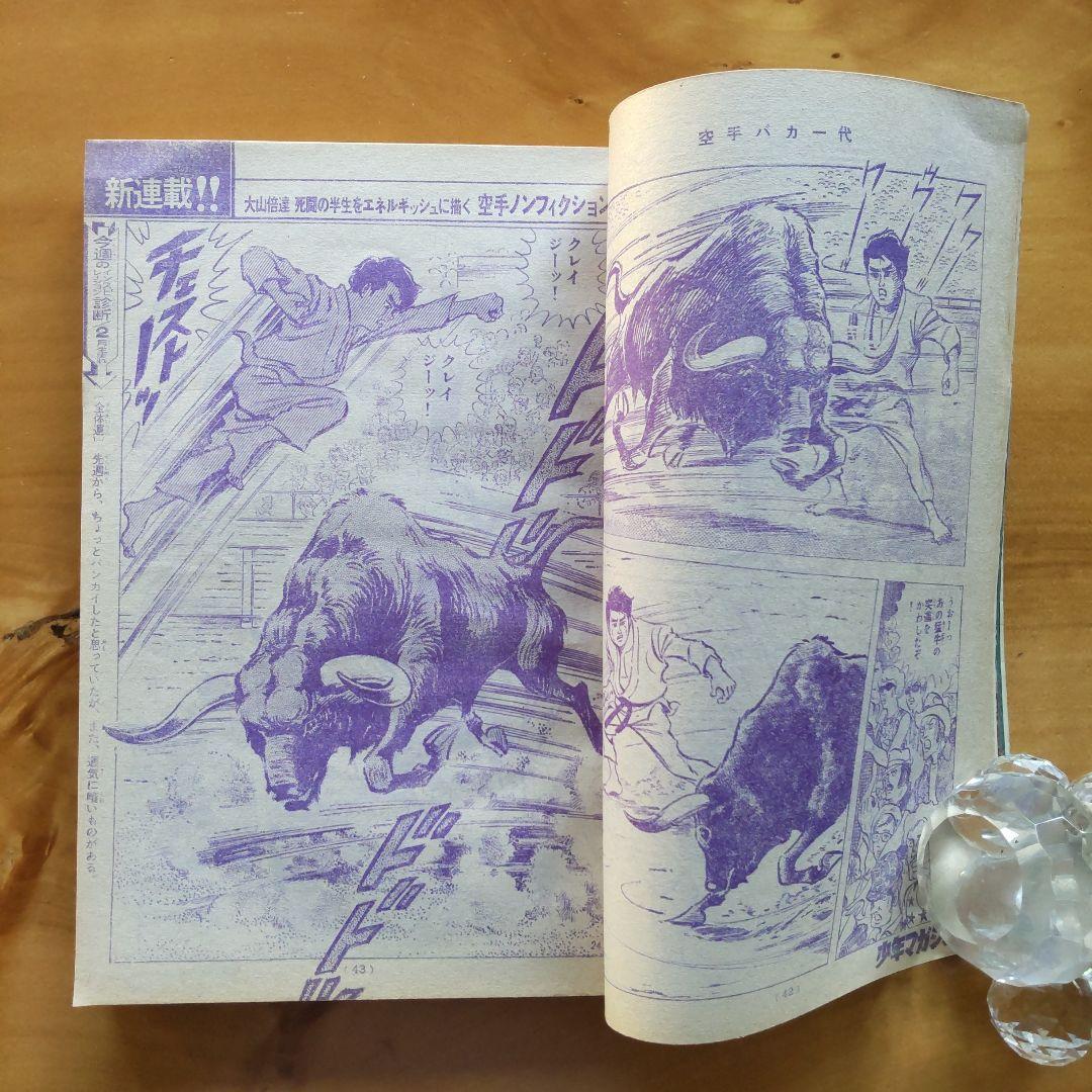 新連載 空手バカ一代／週刊少年マガジン1971年22号／最終回 ジョージ秋山
