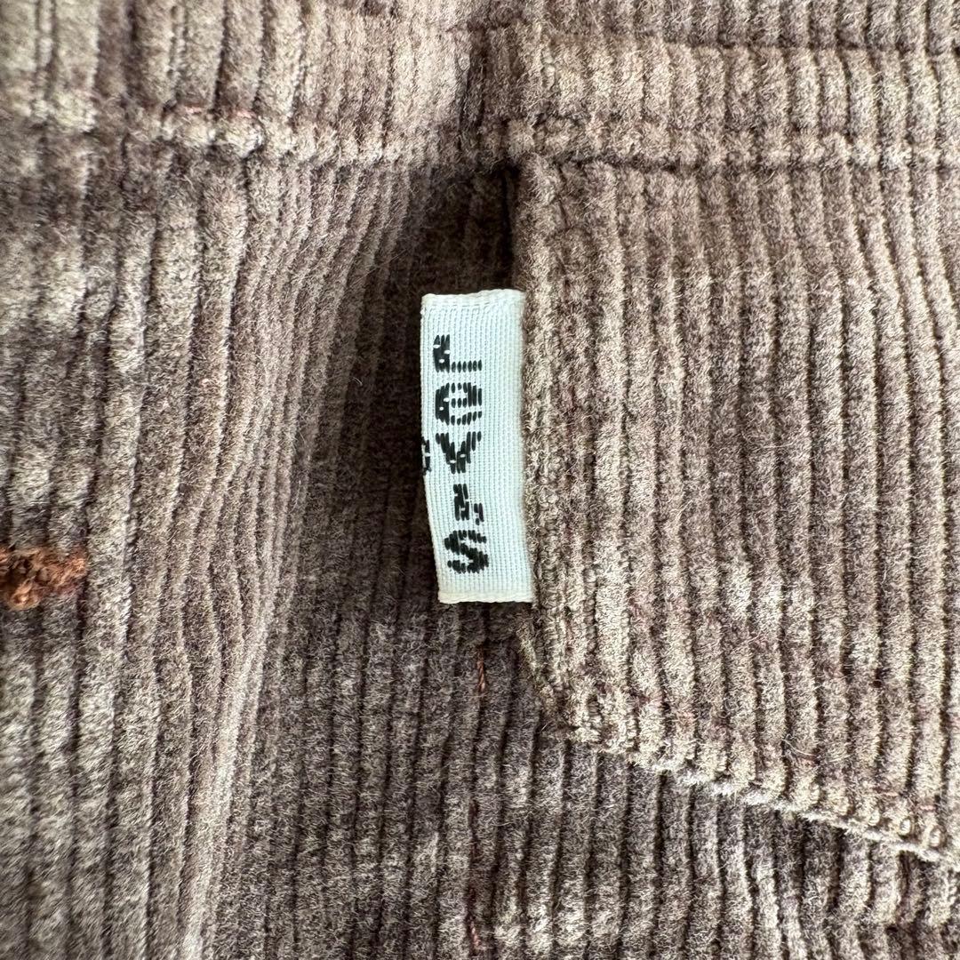 70sフランス製Levi’sコーデュロイジャケット白タブ 小文字eブラウン3rd