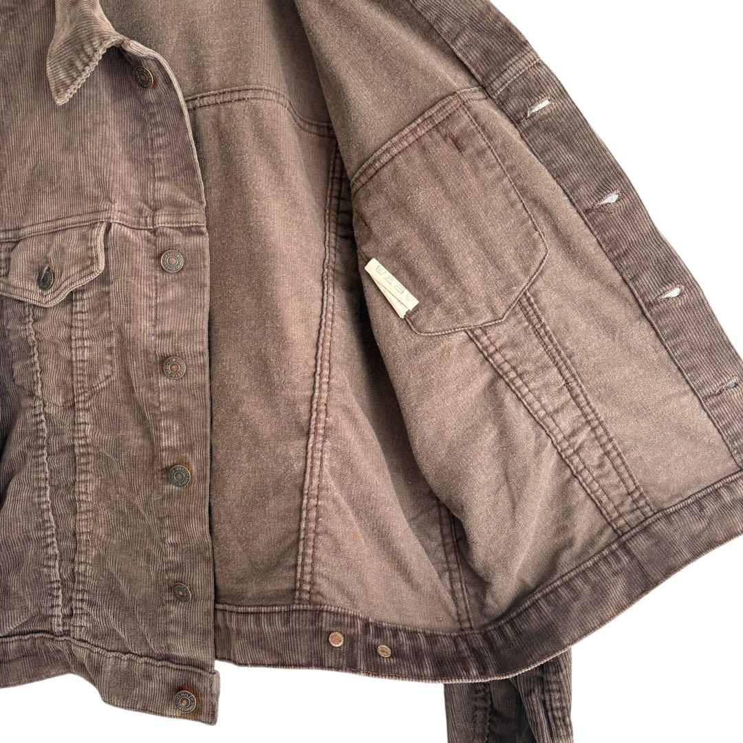 70sフランス製Levi’sコーデュロイジャケット白タブ 小文字eブラウン3rd