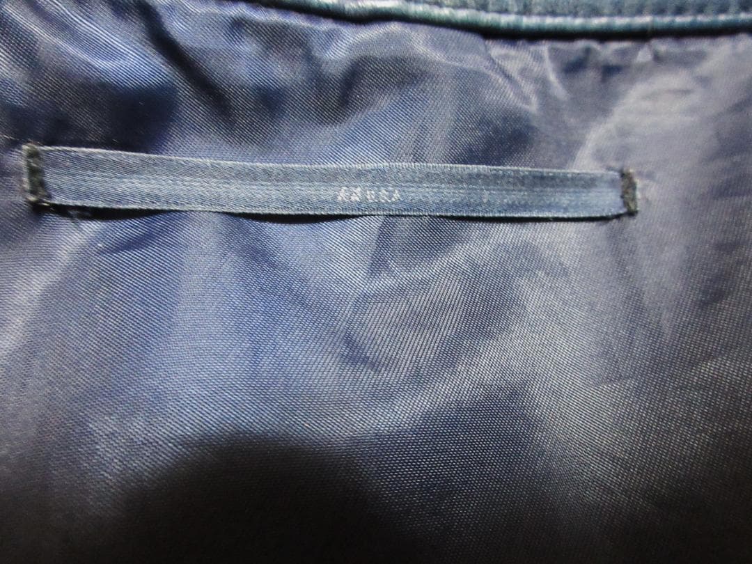 Ku USA 空　インディゴ染めヴィンテージ加工　レザー　シャツ　ジャケット