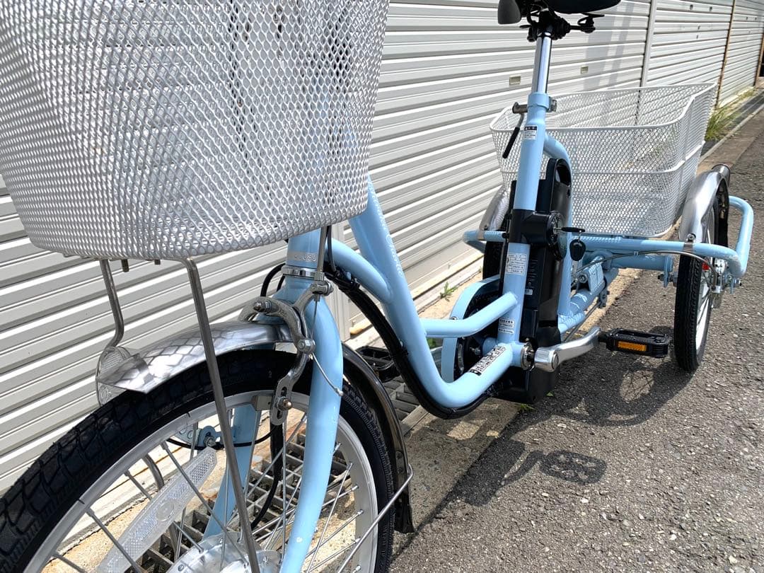 送料無料 AshirakuCharlie電動アシスト三輪自転車 動作確認済
