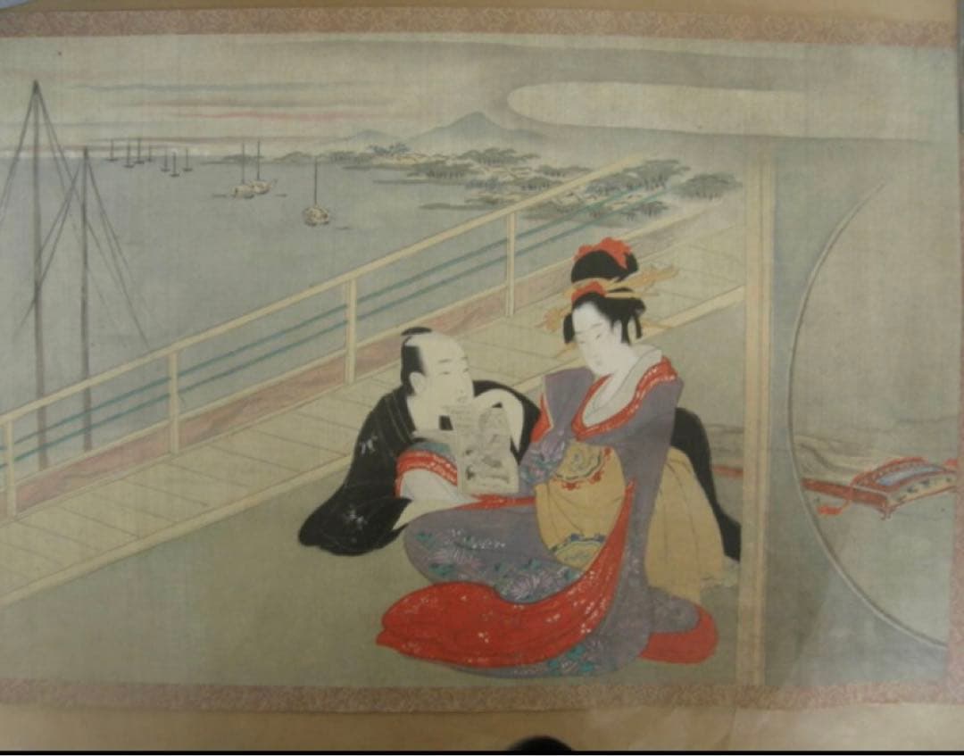 本体未使用•未開封❗️鳥文斎栄之 春情四季画巻