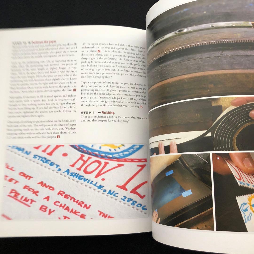 活版印刷 技法書「Letterpress Now」プラテンプレスほが