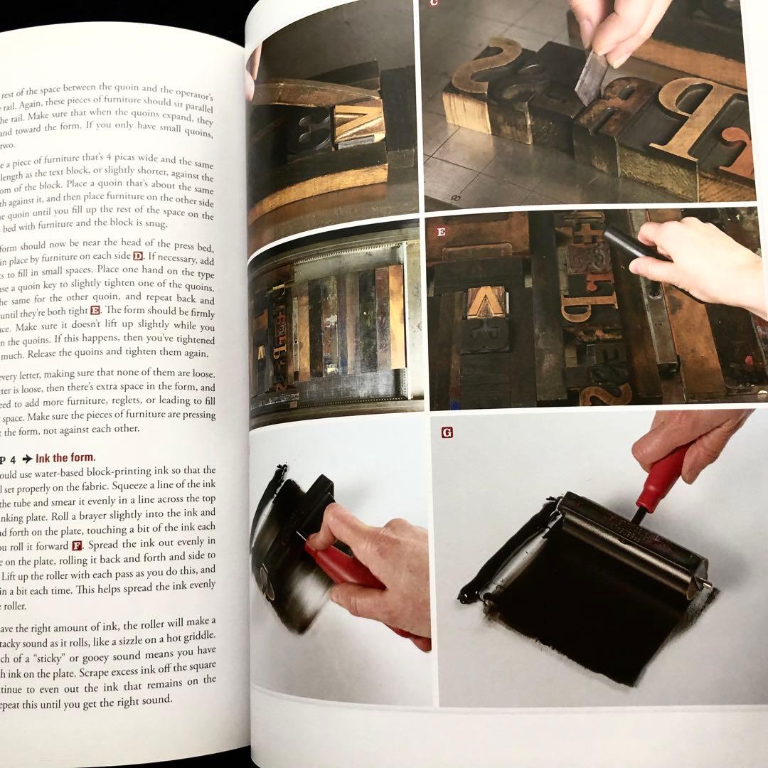 活版印刷 技法書「Letterpress Now」プラテンプレスほが