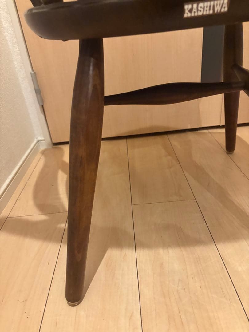 【柏木工】ダイニングチェア　アームチェア　椅子　アンティーク